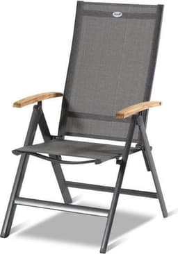 Productfoto van Hartman Aruba verstelbare tuinstoel - grijs / teak