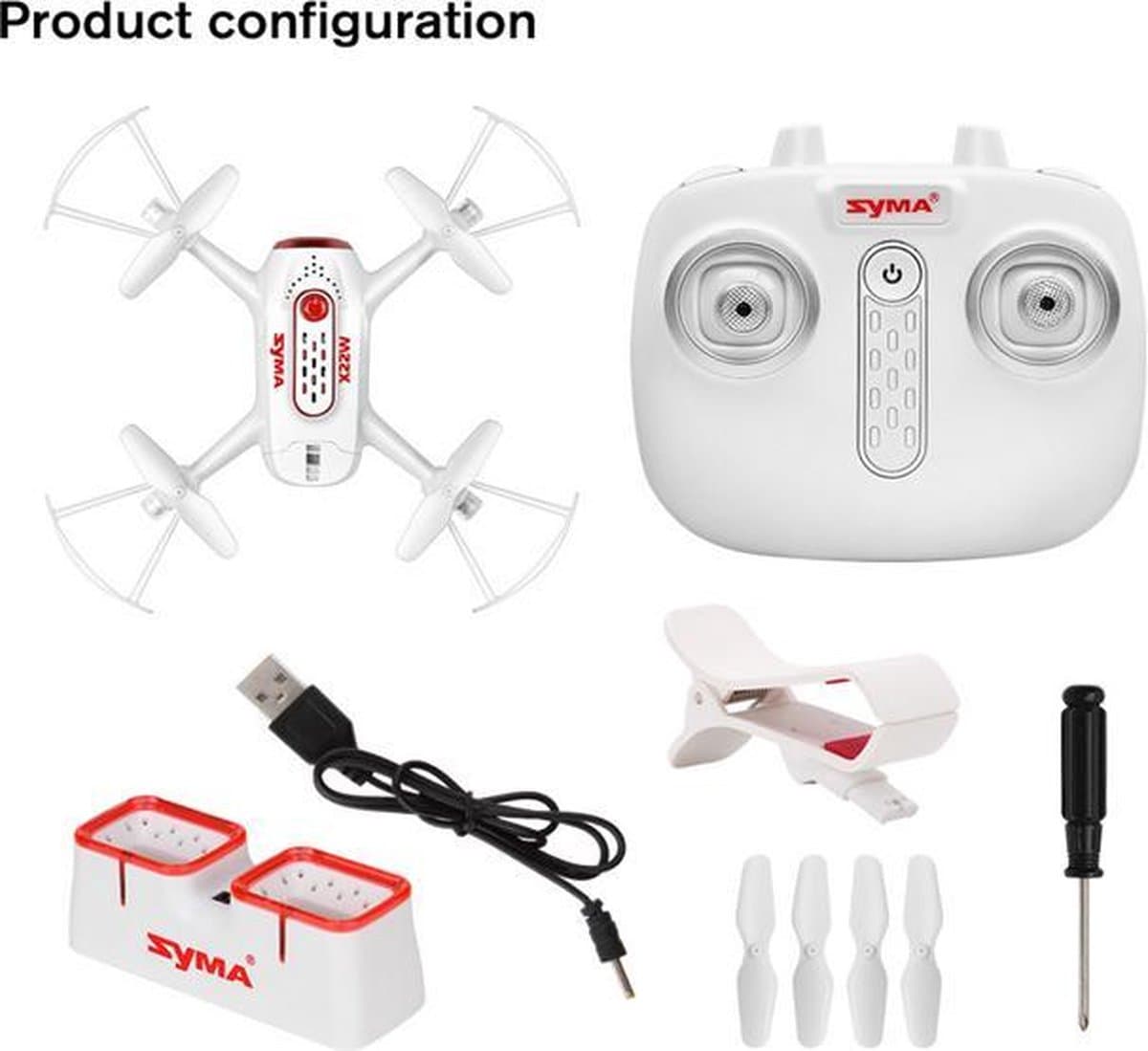 Syma X22W Live HD Camera fpv Mini Drone | App Control Functie thumbnail 2