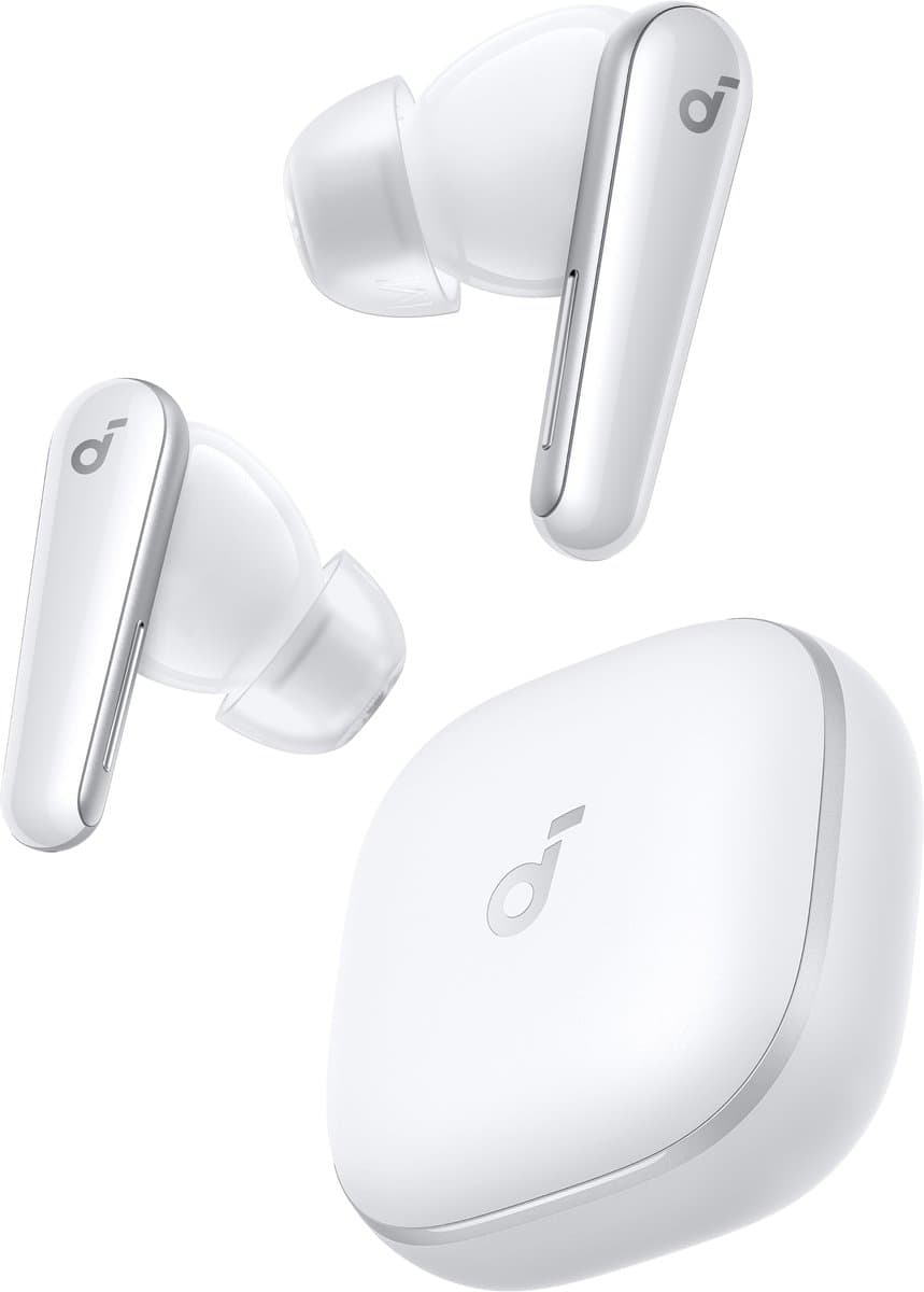 soundcore Liberty 5 by Anker - Draadloze oordoppen met noise-cancelling - 2x sterkere stemonderdrukking - Realtime adaptieve noise canceling - Snelladen - Dolby Audio - Heldere gesprekken met 6 microfoons en AI - Lange batterijduur