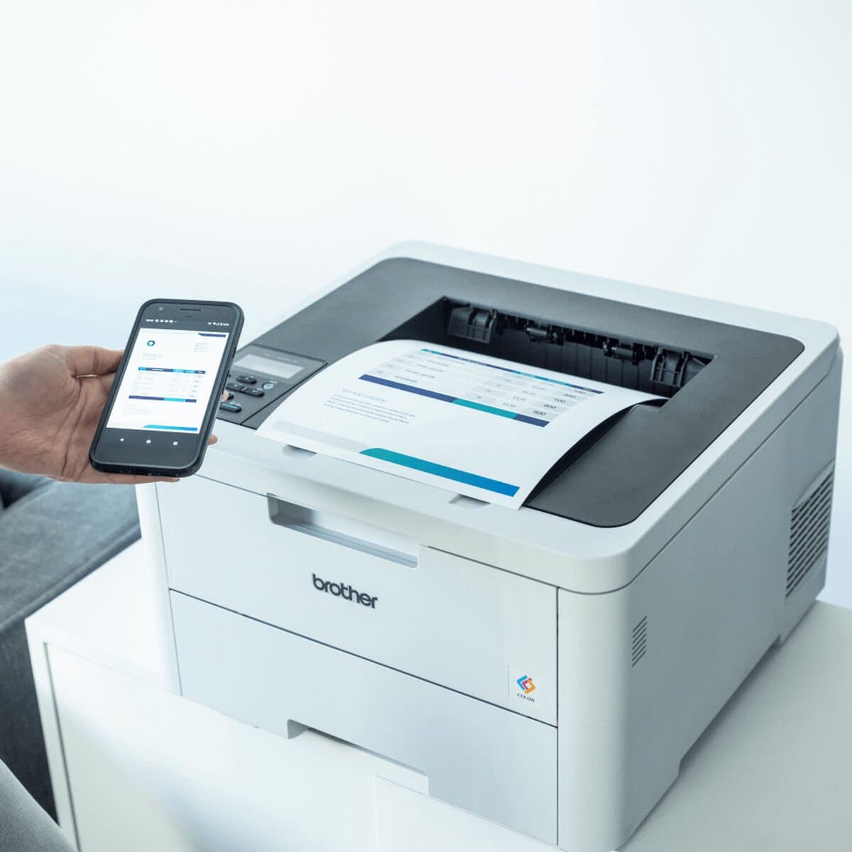 Brother DCPL3520CDWE - All-in-One Kleuren LED Printer - Wit thumbnail 5
