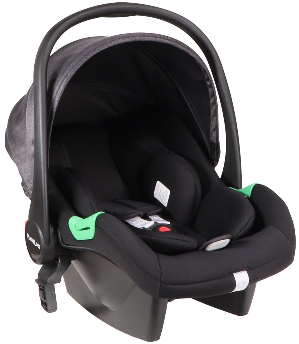 MamaLoes Marly 3 in 1 Kinderwagen - Zwart/Antraciet - Combi Kinderwagen incl. Autostoel thumbnail 3