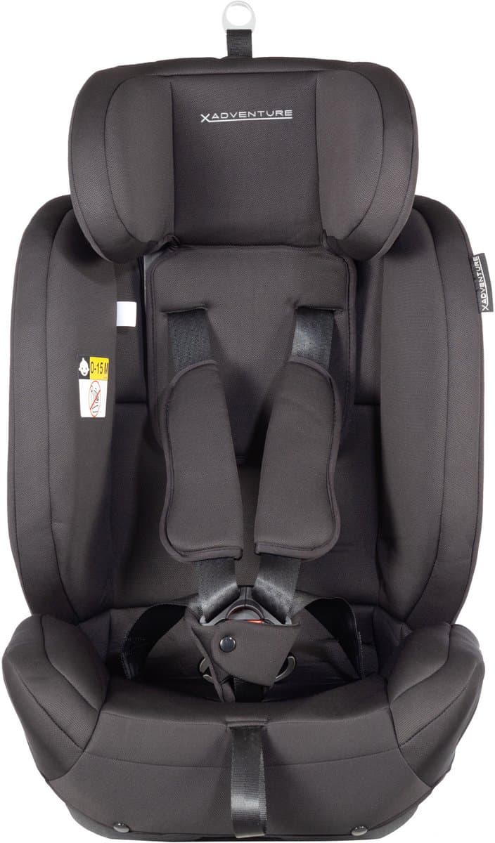 X Adventure Autostoel Grow Fix Groep 1/2/3 9-36 kg (76 tot 150 cm) Vanaf 15 maanden tot 12 jaar - Met Isofix - i-Size - Meegroei Autostoel - Zwart thumbnail 5
