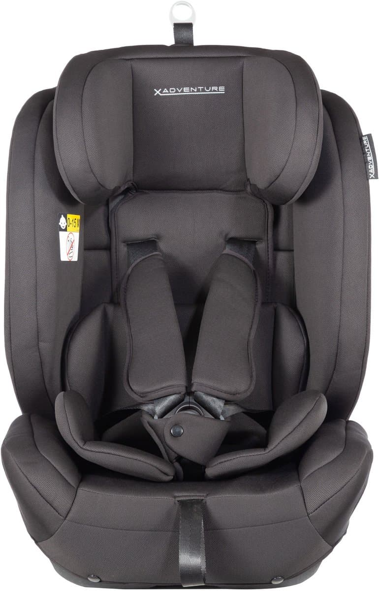 X Adventure Autostoel Grow Fix Groep 1/2/3 9-36 kg (76 tot 150 cm) Vanaf 15 maanden tot 12 jaar - Met Isofix - i-Size - Meegroei Autostoel - Zwart thumbnail 3