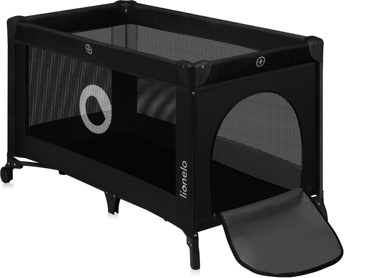 Campingbedje 3 in 1 - Baby Bed / Inklapbare Box / Reisbedje - 60x120 cm - 0-36 maanden / tot 15 kg - MET comfort MATRAS - Zij-ingang met rits - Wielen - Transporttas - Lionelo Stefi Babybed Babybox Ledikant thumbnail 4