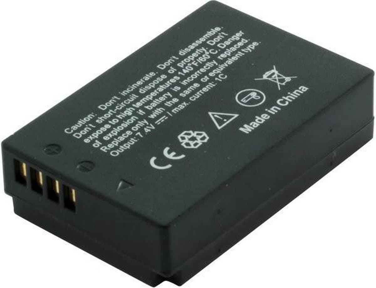 Huismerk Camera accu LP-E12 compatible (o.a. voor Canon EOS M10 / M50 / M100 / 100D) - afbeelding 1