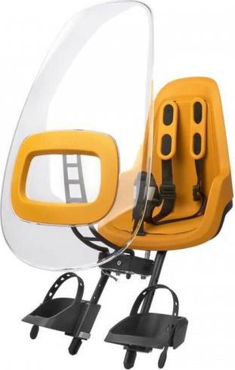 Bobike One Mini voorzitje - Mighty Mustard - fietsstoeltje - kinderzitje - voorzitje - fietszitje - voor fiets of e-bike thumbnail 6