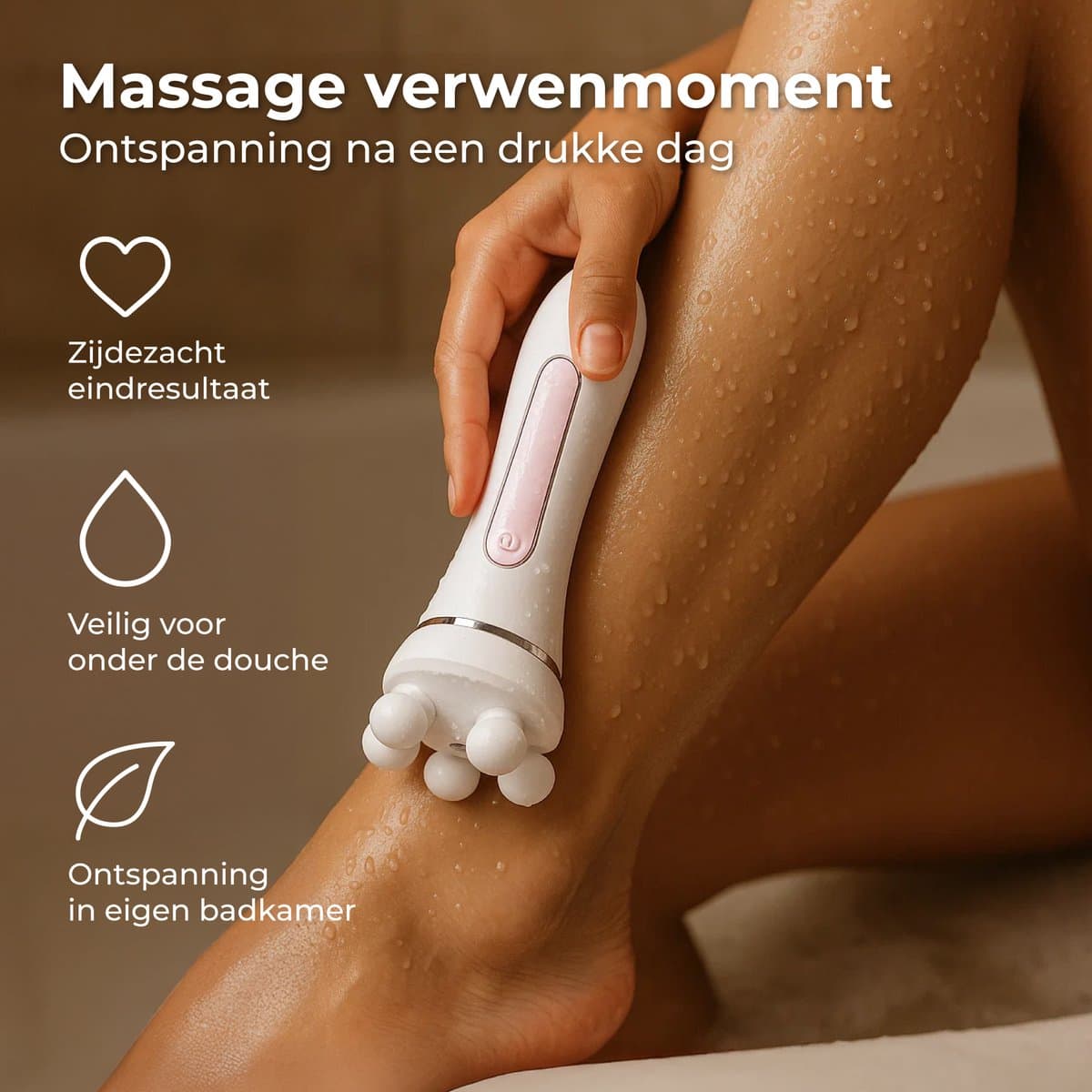 Nuvance Epileerapparaat Dames - Epilator 5-in-1 - Ladyshaves voor Vrouwen - Epilators - Ladyshave - Waterproof - Usb - Wit/Roze thumbnail 5