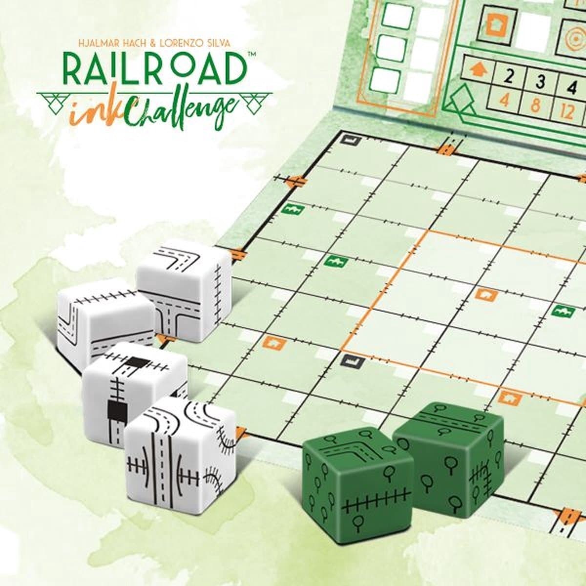 White Goblin Games Railroad Ink Natuurgroen - Roll & Write dobbelspel thumbnail 2