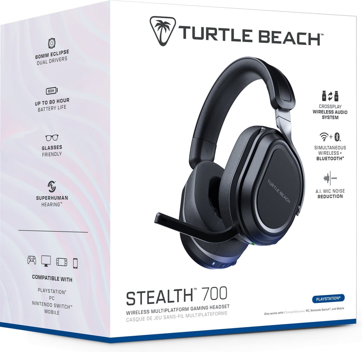 Turtle Beach® Stealth™ 700 Gen 3 – Draadloze Gamingheadset - PS5, PS4, PC en mobiel - Zwart thumbnail 7
