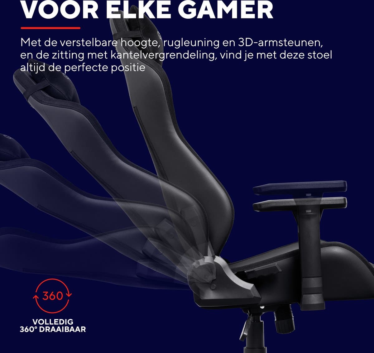Trust GXT 714 Ruya - Gaming Stoel - Verstelbaar – Zwart thumbnail 4
