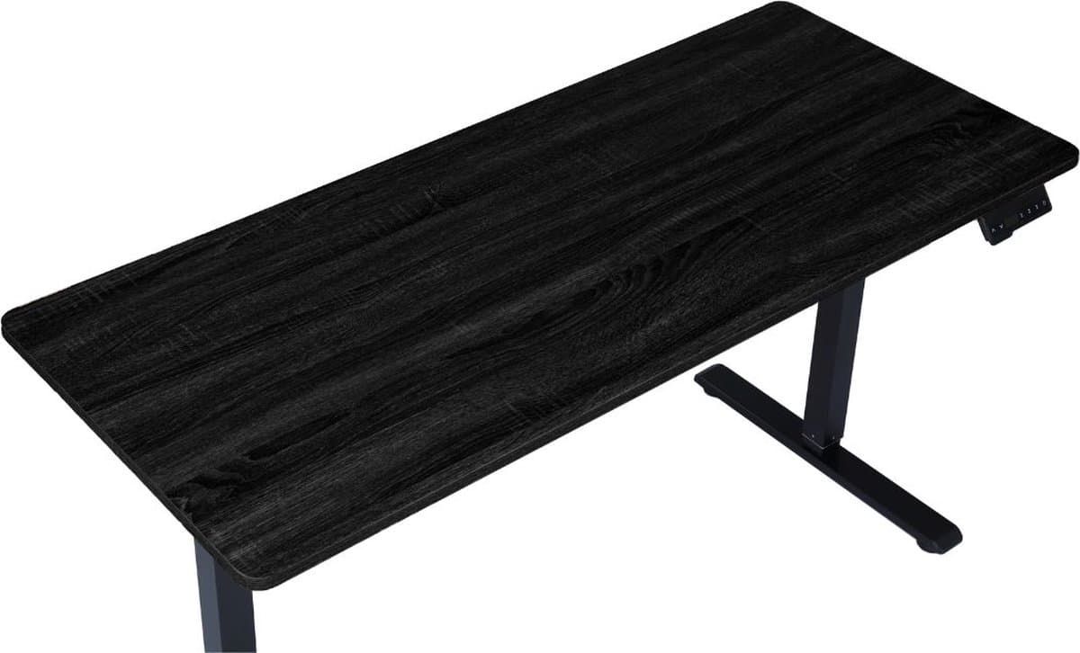 OfficeSense OS50 Zit Sta Bureau Elektrisch 120 x 60 CM - Verstelbaar in hoogte - Zwart Eiken Blad