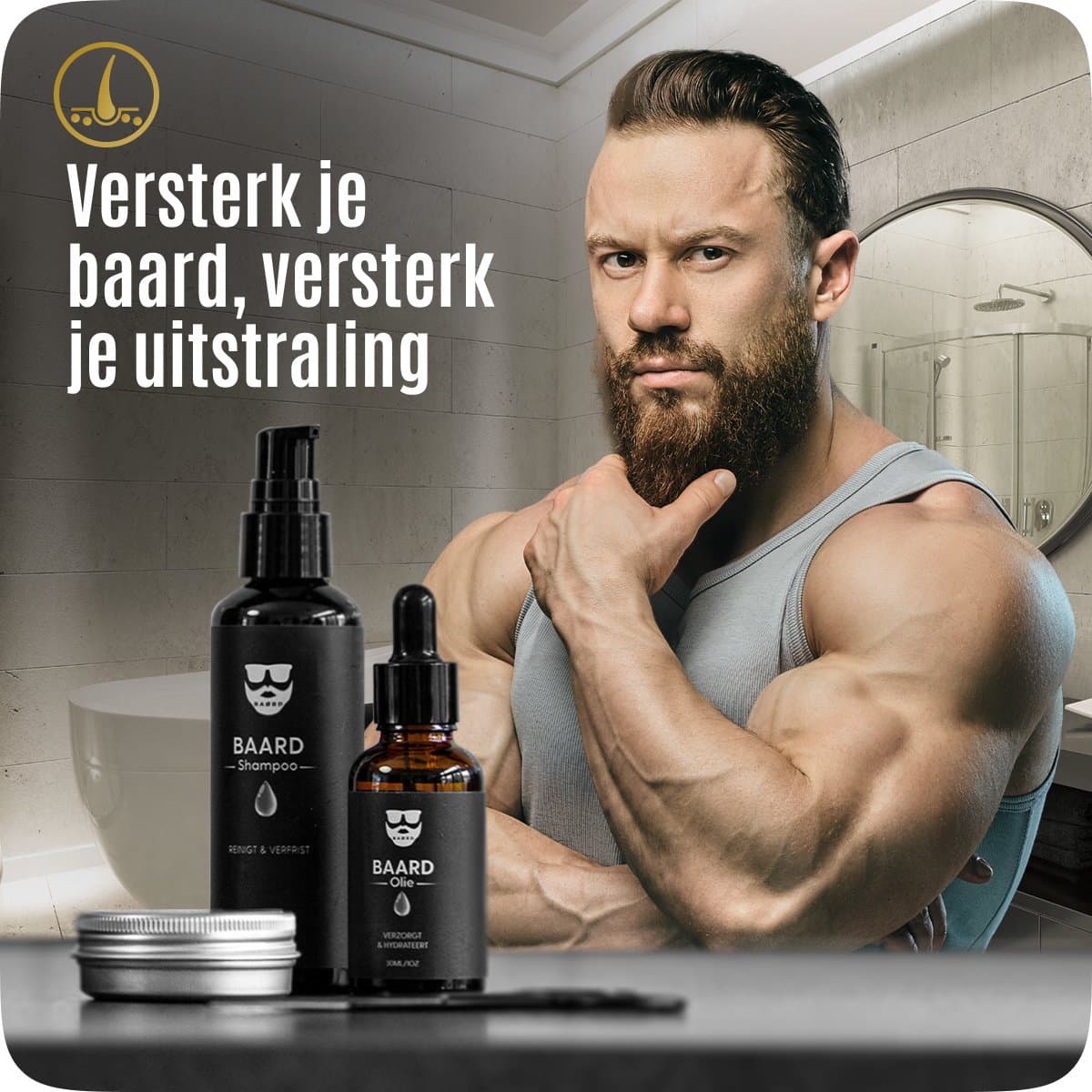 BAØRD Baardshampoo 100ml – Baard Shampoo – Baardzeep - Beard Wash – Baardreiniger – Baardgroei Kado Heren – Barber – Baardverzorging Voor Hem – Reiniger - Verzorging Cadeau Mannen – Gezichtsreiniger - Verjaardag Vader Origineel - Tip Cadeautjes Man thumbnail 8