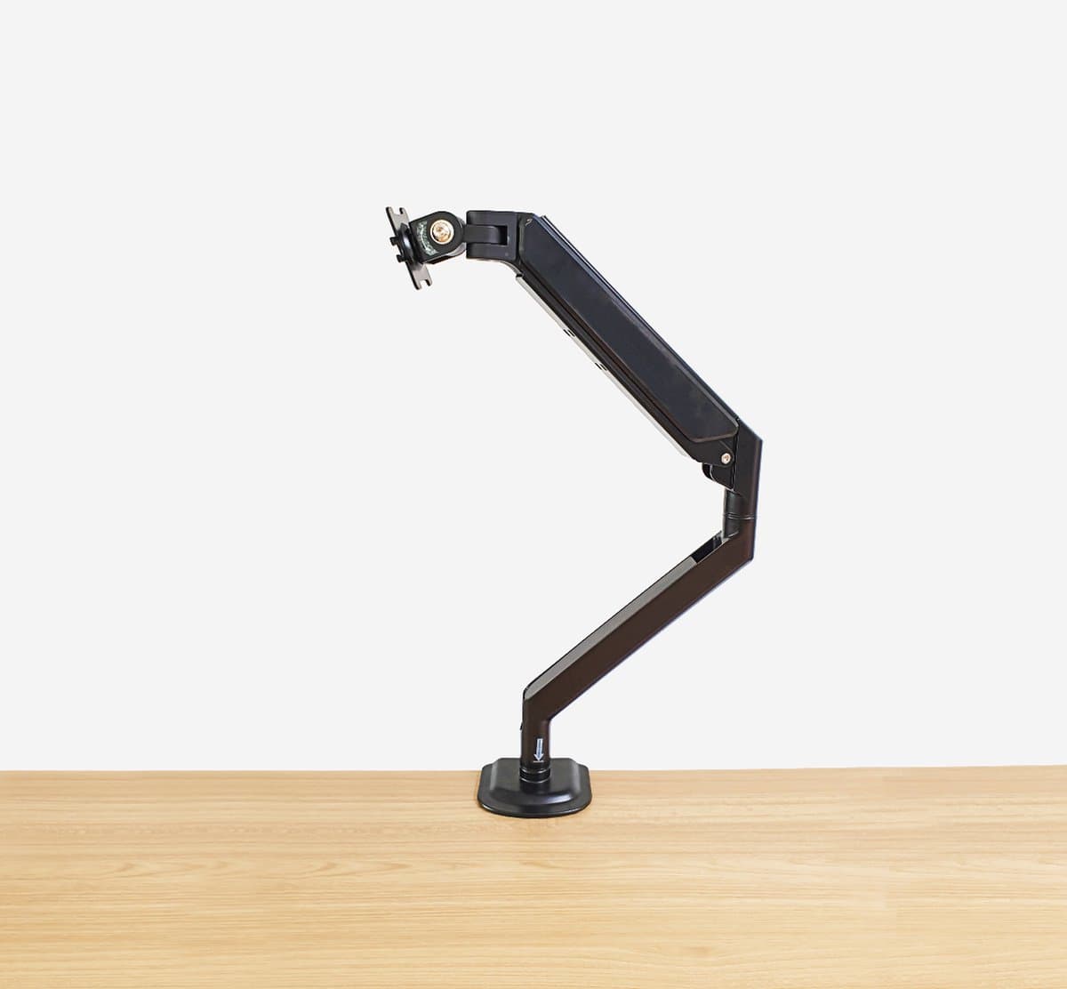 MOGI - Monitorbeugel - Gasveer - Enkel - Full Motion Monitor Arm voor op Kantoor en Thuis - Zwart thumbnail 4