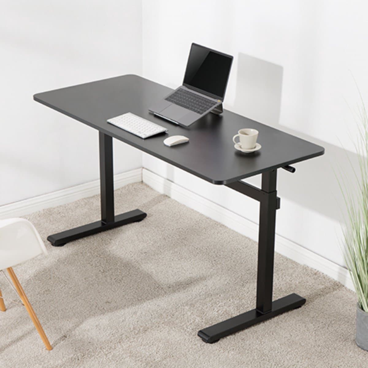 Bureau | Verstelbaar | 140x60 cm | Zwart | Allteq thumbnail 2