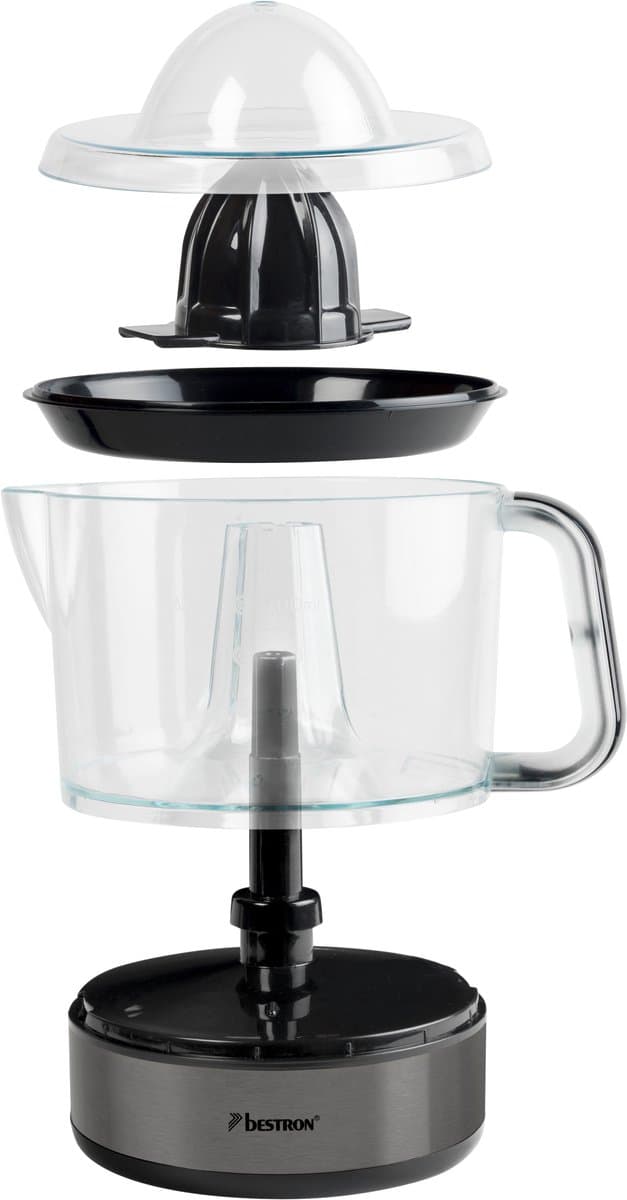 Bestron Citruspers Elektrisch - ACJ350TG - 40W - Incl. 2 perskegels, aromadeksel, sap reservoir - 0,7 Liter - Titangrijs - 5 jaar garantie thumbnail 5