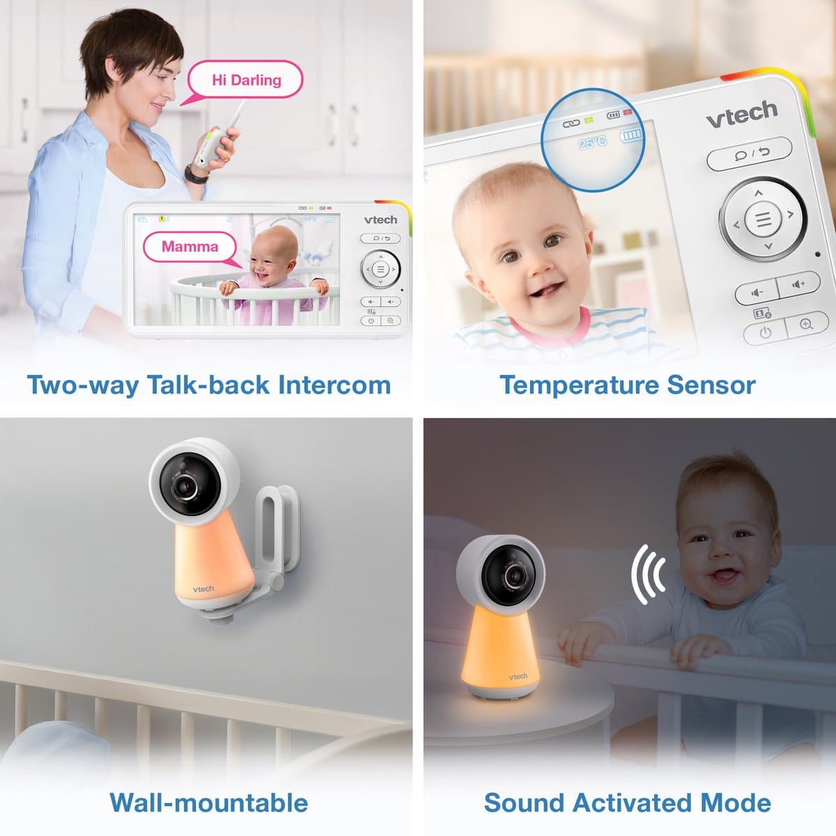 VTech RM5756HD Smart video babyfoon met camera - 5 inch Scherm - Wi-Fi - 1080p Full HD - smartphone app thumbnail 4