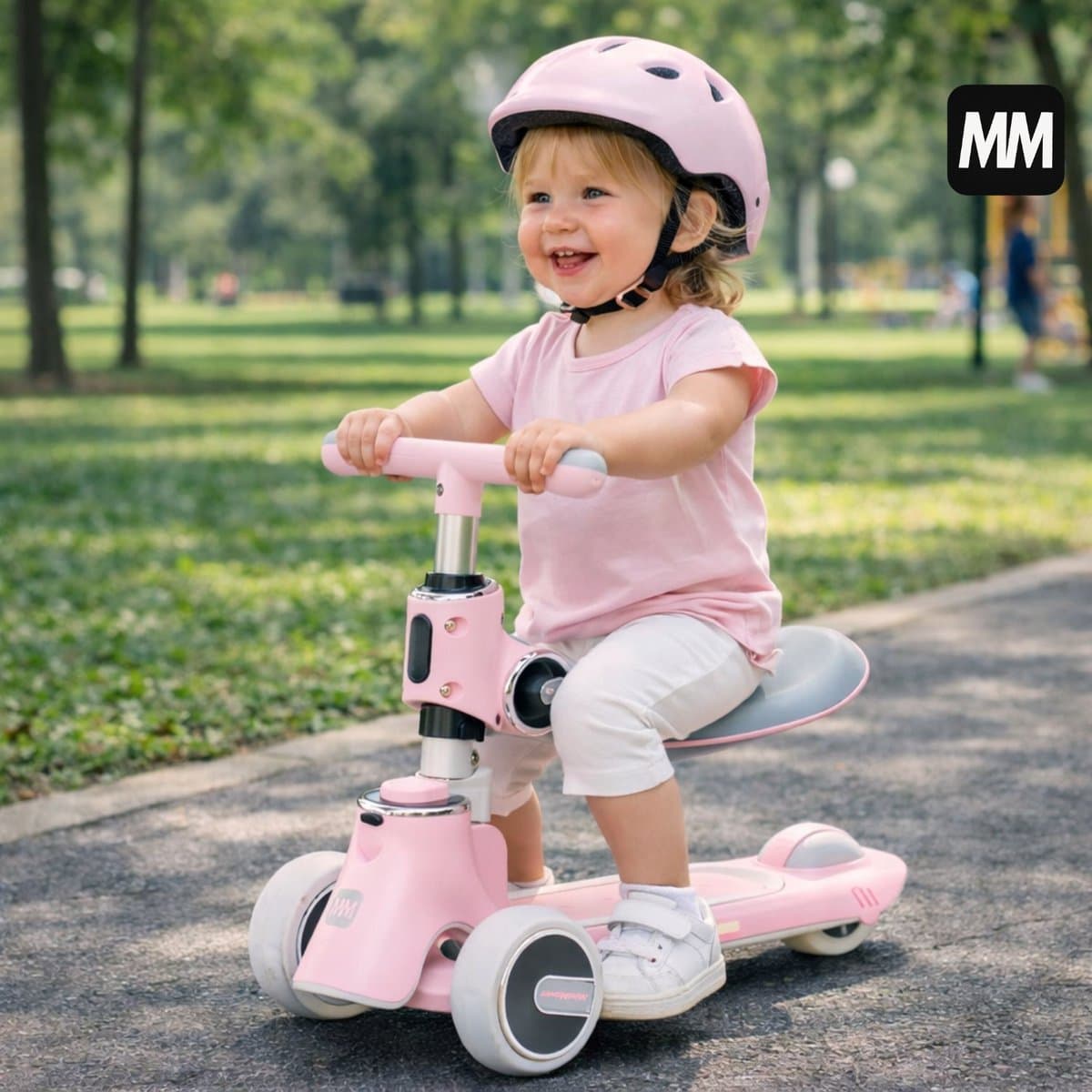 MiniMover Kinderstep 2in1: LED-wielen, 3 wielen, tot 50kg thumbnail 5