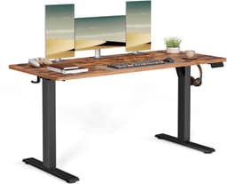 Productfoto van VASAGLE - Zit Sta Bureau - Elektrisch - Met Memoryfunctie en 4 Hoogtes - Voor Thuiswerkplek