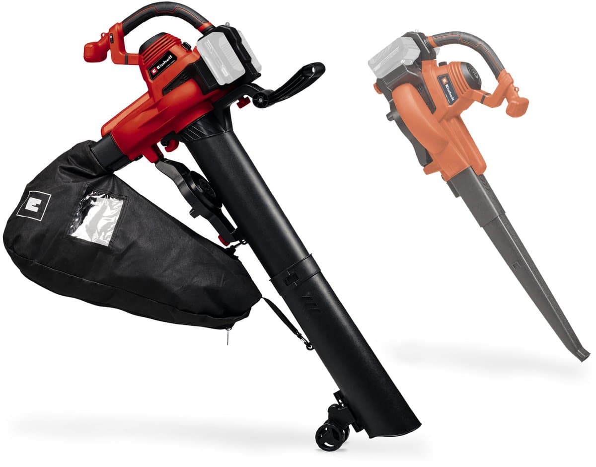 Einhell Accu Bladblazer-/zuiger GE-CL 36/230 Li E Solo - Power X-Change- 36 V/Li-ion - Blaas-/zuigfunctie - Blaassnelheid: 230 km/h - Turboschakelaar - Incl. zuigbuis + blaasbuis - Excl. accu en lader thumbnail 7