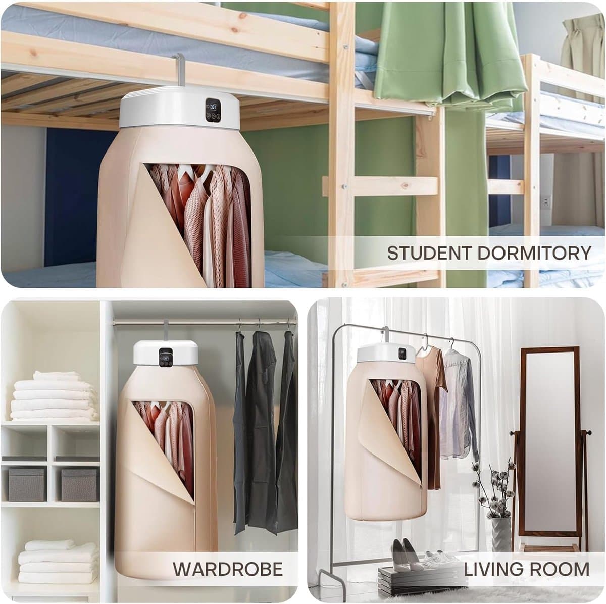 Mini Wasdroger met Warmtepomp - Draagbare Droger met UV-Sterilisatie, Afstandsbediening en 1-8 Uur Timer, Compact voor Reizen, Hotel, Camping en Thuisgebruik thumbnail 5