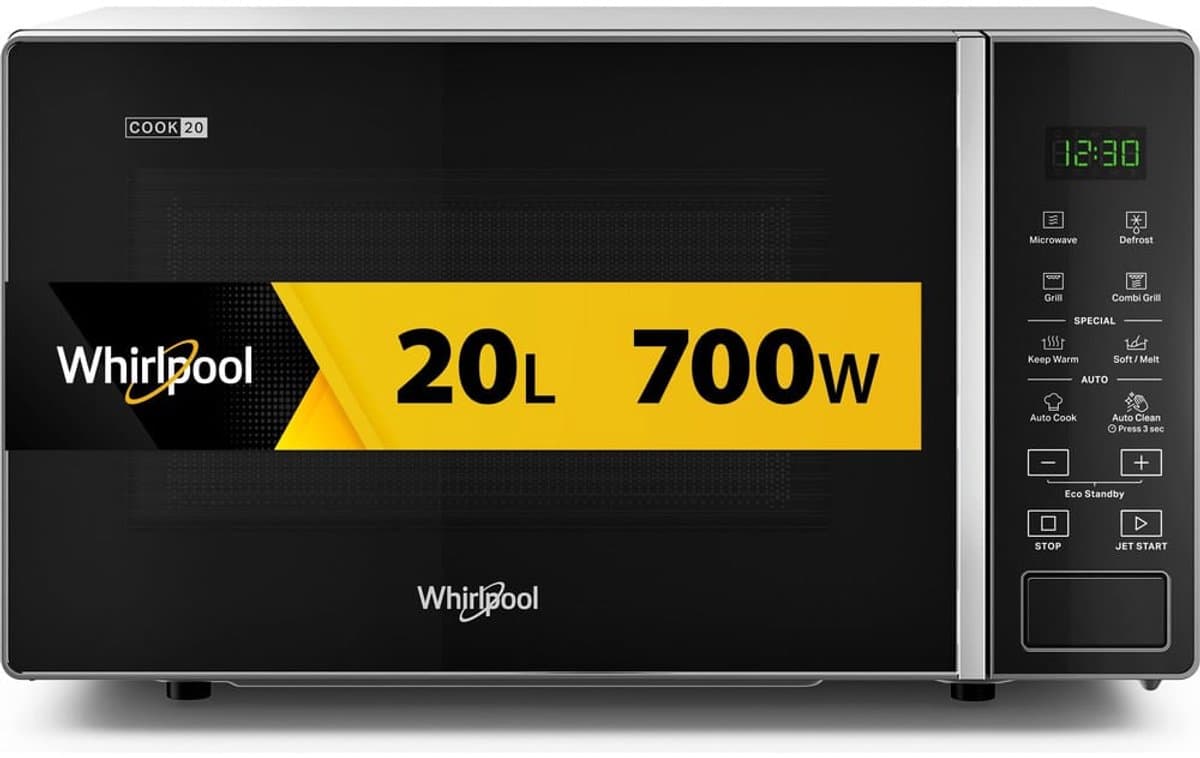 Whirlpool MWP 203 SB - Vrijstaande grill-magnetron - Cook 20 - 20 L thumbnail 6