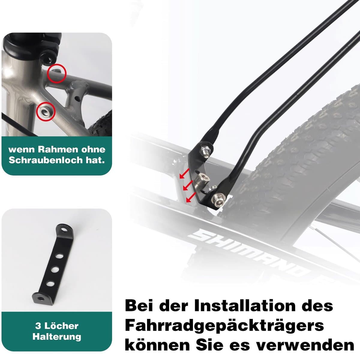 Dailygoods- Fietsbagagedrager Verstelbaar - Bagagedrager Fiets - Dakdragers - Bagagedrager Kussen - Bagagedrager Verbreder - Lichtgewicht Ontwerp voor 26”-29”/700c Racefietsen thumbnail 2