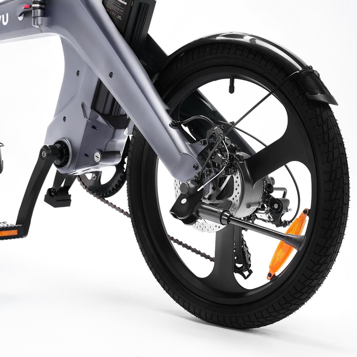 DYU T1 E-Bike - 20 inch - 60km actieradius-250W motor -grijs thumbnail 8