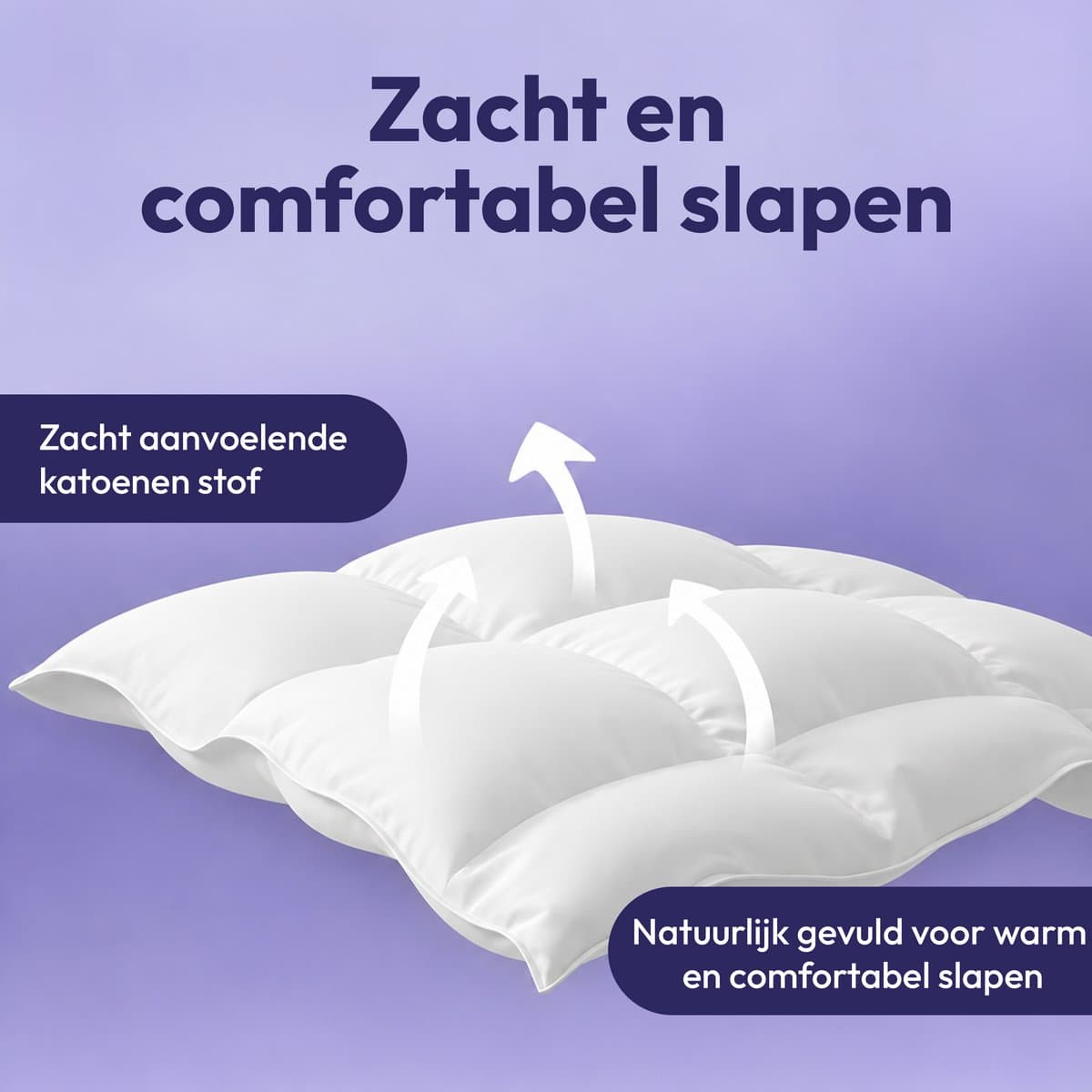 Comfeur Winterdekbed Schapenwol - Warm en Ademend thumbnail 2