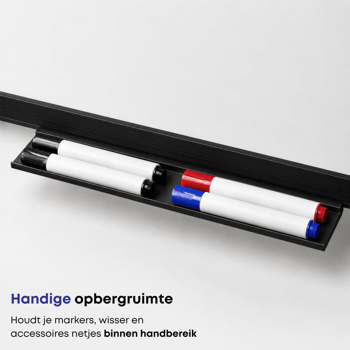ACAZA Whiteboard - Magnetisch - 40 x 60 cm - Magneetbord - Weekplanner - Inclusief 8 Magneten, 4 Stiften, Wisser en Pennenbakje - Whiteboard Stiften - Weekplanner Whiteboard - Maandplanner - Magneten Whiteboard - Memobord thumbnail 4