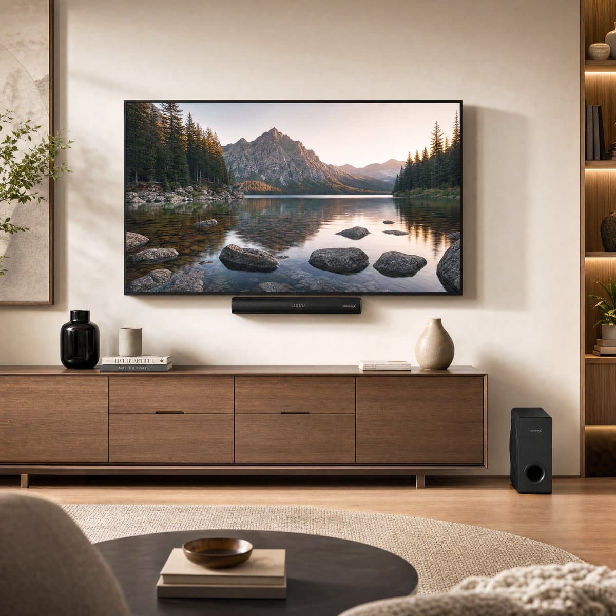 VolkanoX Soundbar - Draadloze Subwoofer - Soundbars voor TV - Zeer Compact Formaat 40cm Breed - 240W Soundbar met Subwoofer - HDMI ARC - Bluetooth thumbnail 4