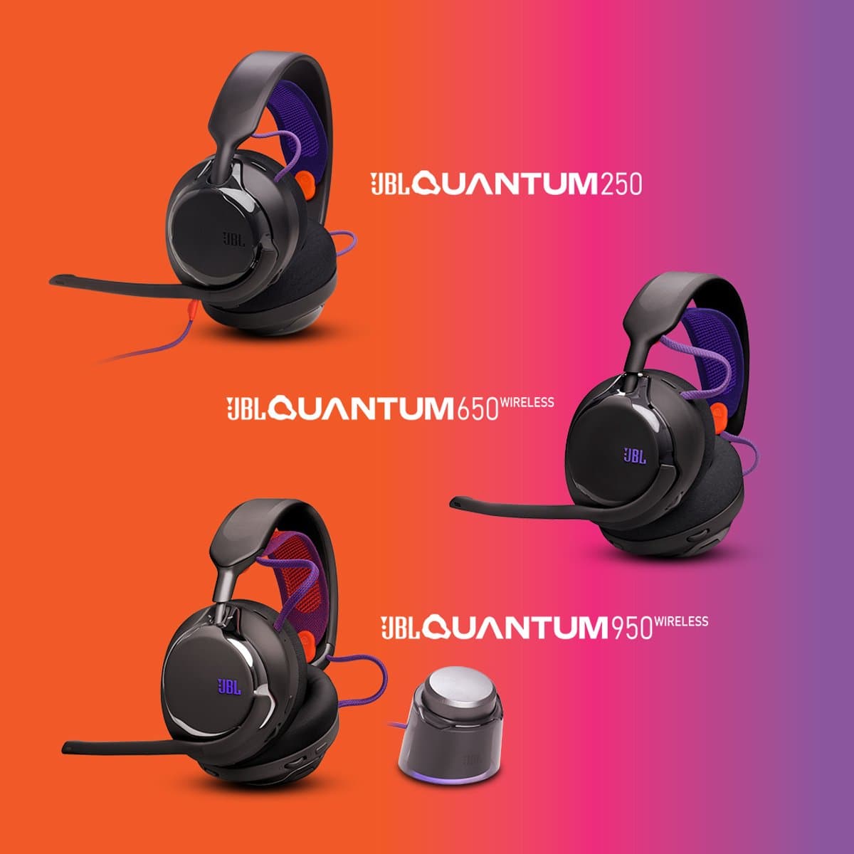 JBL Quantum 250 - Bedrade Gaming Headset - Over-ear Koptelefoon met Microfoon - 3.5 mm Jack - Voor PC, PlayStation, Xbox & Laptop - Paars thumbnail 8