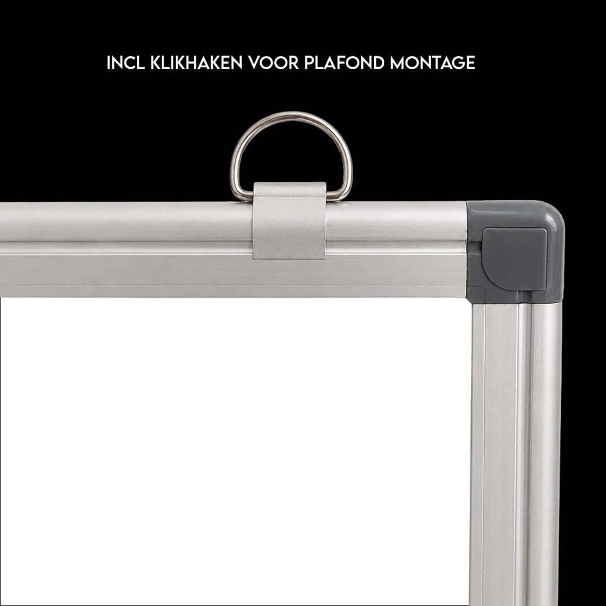 Magnetisch Whiteboard 70 x 100 cm - Complete Set met Markers, Magneten, Wisser en Montagemateriaal - ALUANZ thumbnail 5