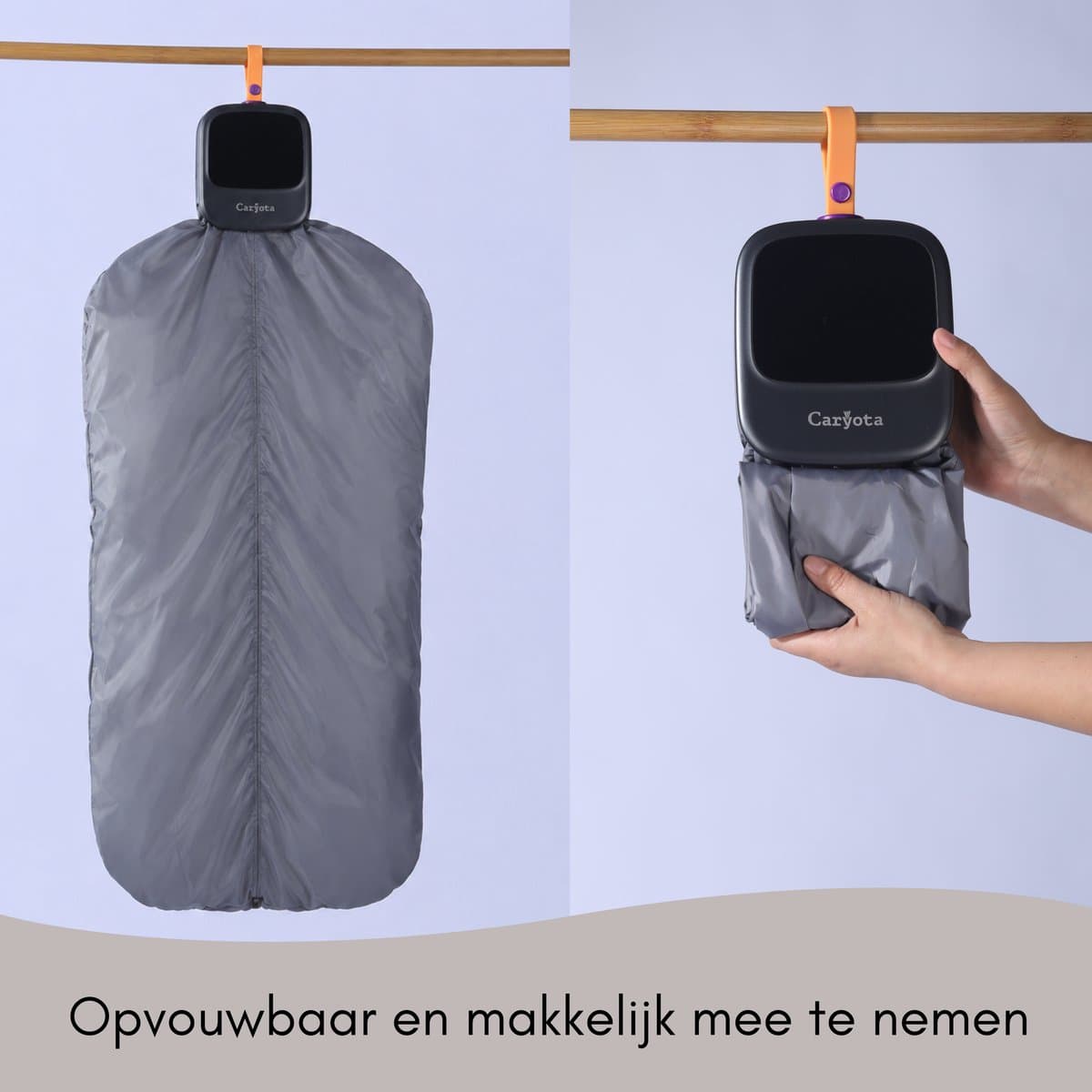 Caryota Mini Condensdroger - Reisdroger Voor Studenten & Kamperen - Antibacterieel - Tot 2.5 kg - Compacte Wasdroogcombinatie 450W - Kamer Verwarming thumbnail 5