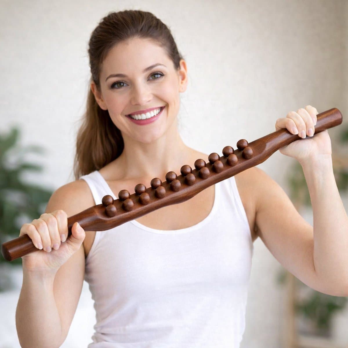 Shiva Massage Stok - Shiva Guasha Staaf - Shiva Gua Sha Houten Staaf - Cellulitis - RugMassage - Massage Apparaat - Rug/Nek/Schouder/Buik/Taille/Armen/Benen - Massage Stok Hout - Houten Massage Stok - 1 Stuk - Gua Sha Massage Stick thumbnail 6