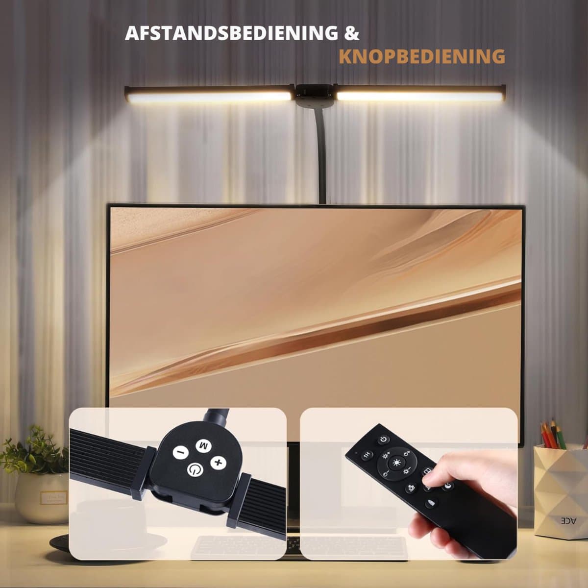 HEZIVO® Daglicht Bureaulamp - Tafellamp - Daglichtlamp - Lichttherapie - Dimbaar - 5 Kleuren - Met Klem thumbnail 6