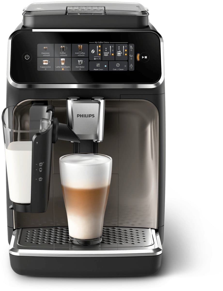 Philips 3300 Series LatteGo EP3347/90 - Espressomachine - 5 Soorten Koffie + Heet Water - Zwart / Chroom - + AquaClean Filter thumbnail 5