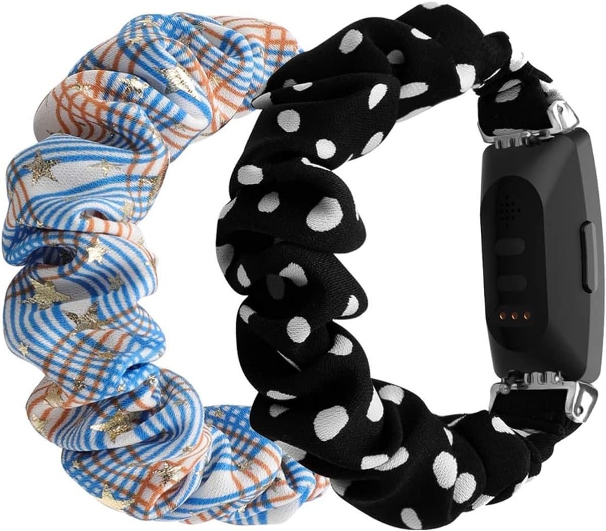 Vervangbare Scrunchie Armband van Chiffon en Satijn voor Fitbit Inspire 2 en Inspire HR - Stijlvolle Polsband voor Vrouwen en Fitness Tracker Accessoires thumbnail 7
