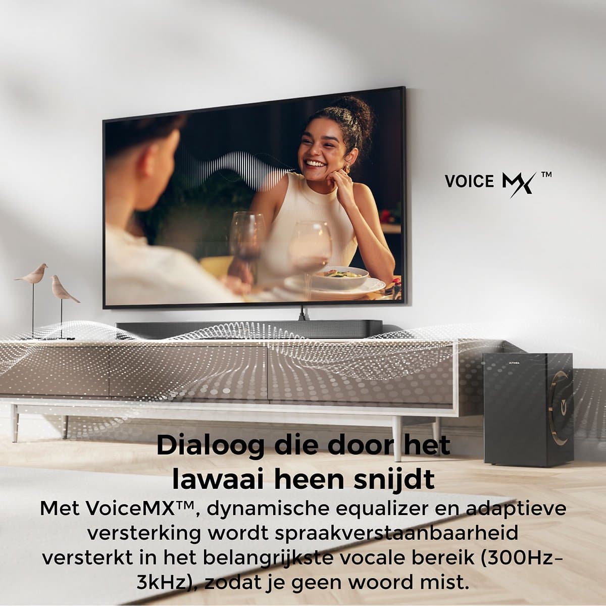 ULTIMEA 5.1.2 Soundbar met Dolby Atmos, 6,5" Subwoofer, App-bediening, Soundbar voor tv, Skywave F40 Boom thumbnail 7