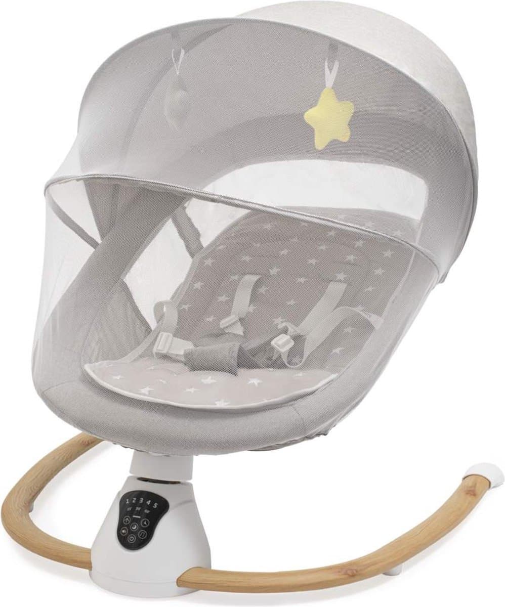 Wipstoel Baby - Elektrische Schommelstoel - Baby Swing - Babyschommel met SMART Sensor en 5 Punts Gordel