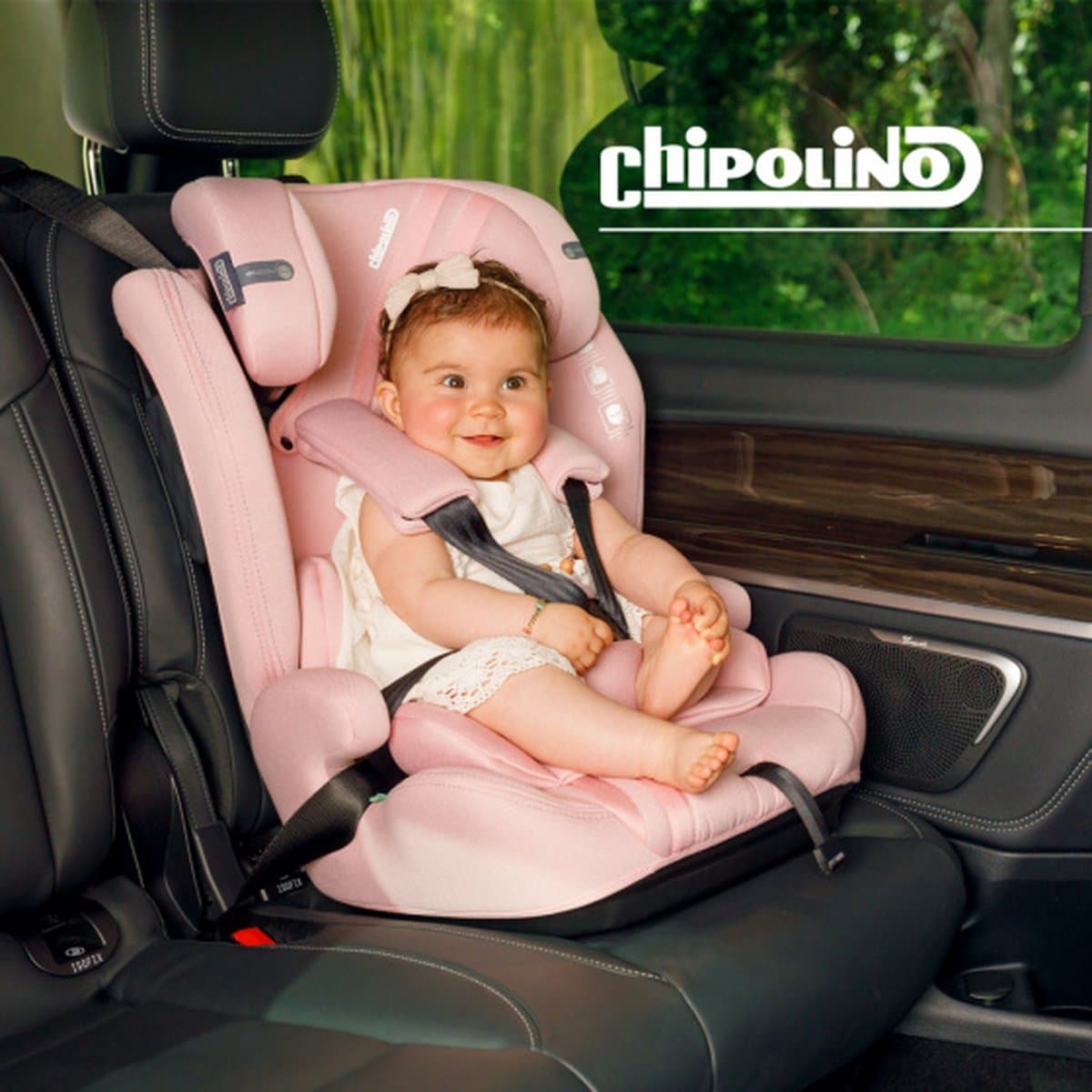Autostoel Chipolino Icon Autostoel - Auto Kinderzitje - I-Size - Groep 1/2/3 - Verstelbaar - 76-150 cm - Pastel Green thumbnail 5