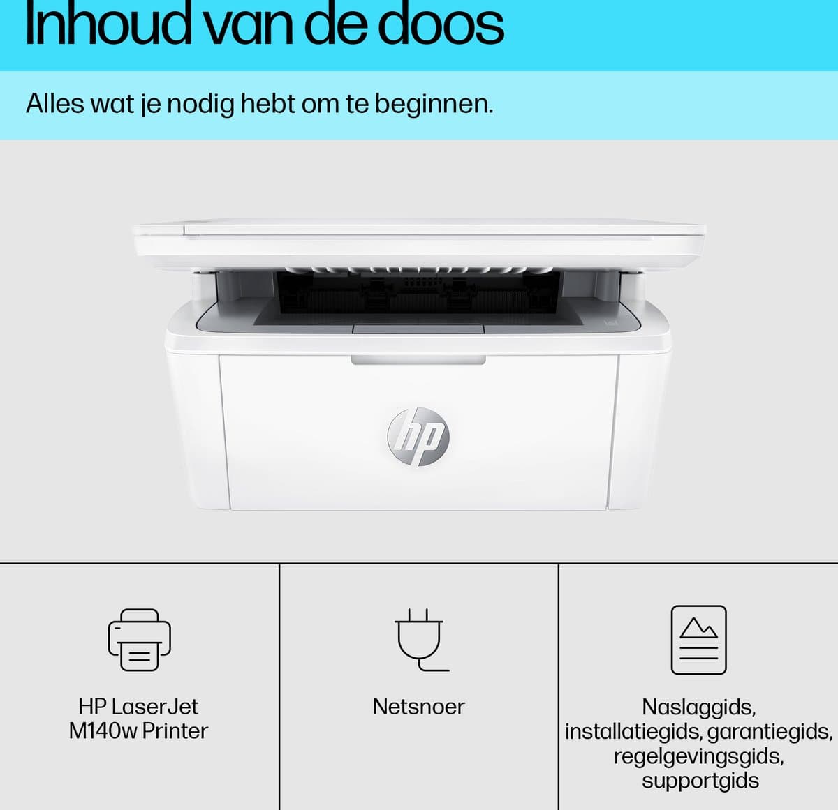 HP LaserJet M140w - All-In-One Laserprinter - Zwart-Wit Printer thumbnail 4