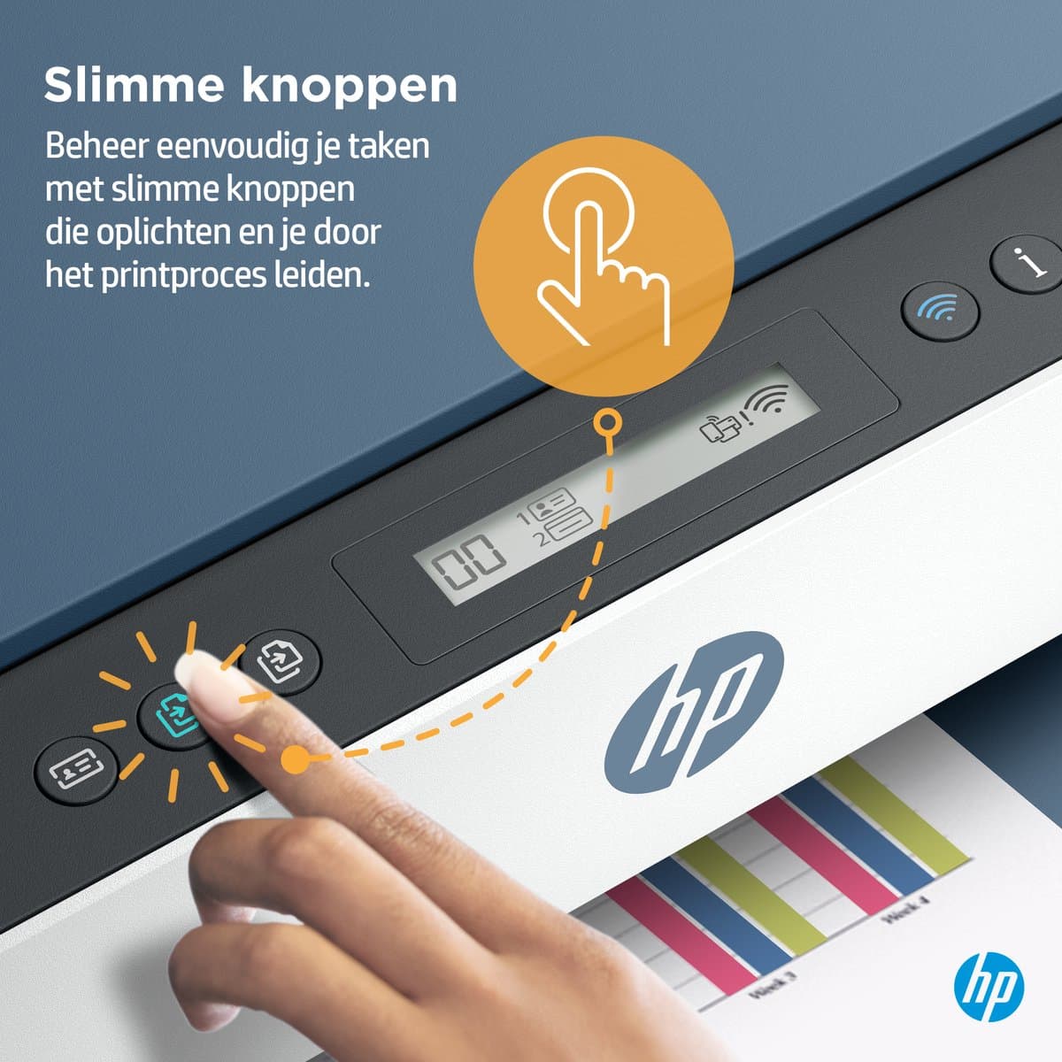 HP Smart Tank 7006 – All-in-One Kleurenprinter – Inkjet Tankprinter – Wifi & AirPrint – Tot 3 Jaar Printen – Printen, Scannen, Kopiëren – Dubbelzijdig – Zonder Cartridges thumbnail 4