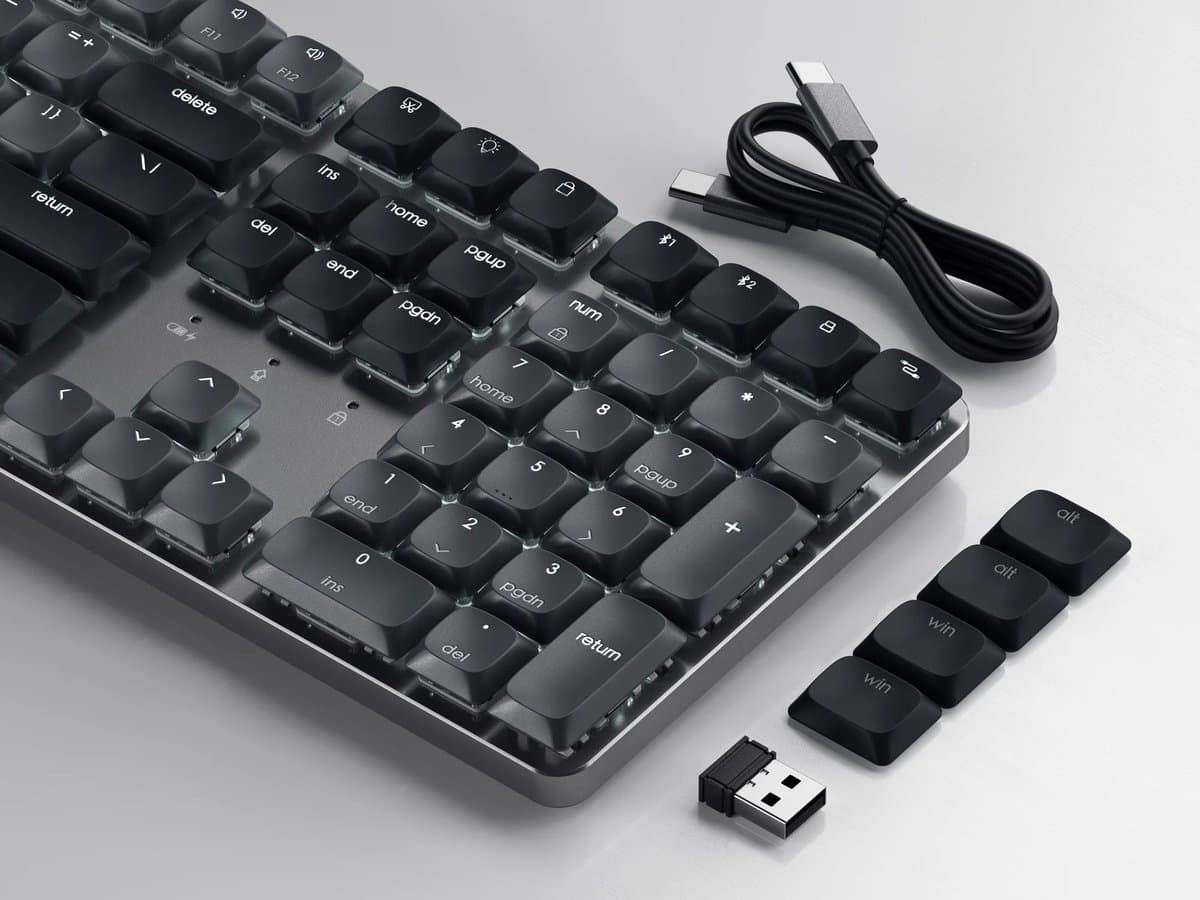 Satechi SM3 Slim mechanisch backlit keyboard / toetsenbord - Grijs thumbnail 3