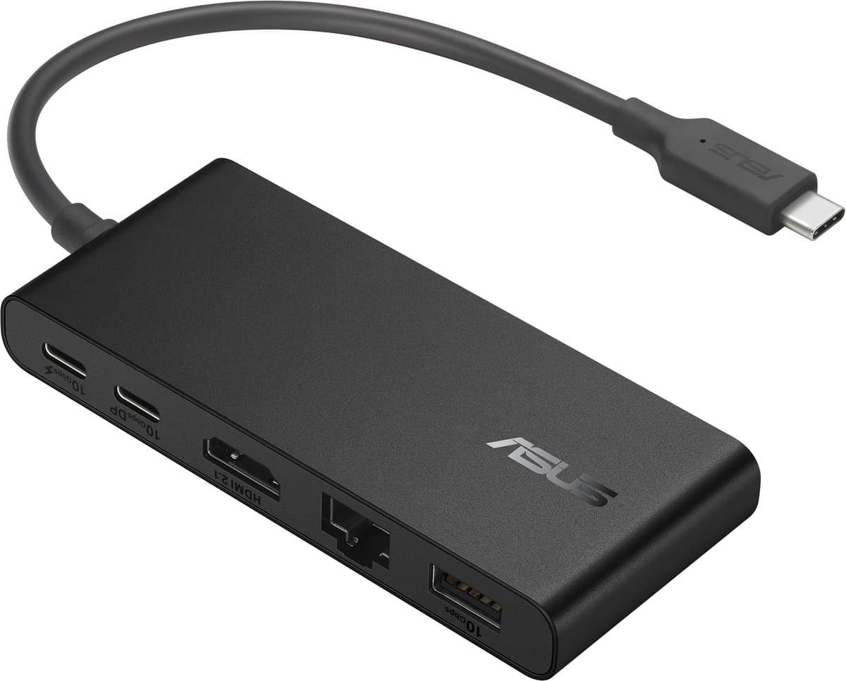 ASUS Dual 4K USB-C Dock DC201 - Laptop-dockingstation - Bedraad - USB 3.2 Type-C - Zwart thumbnail 4