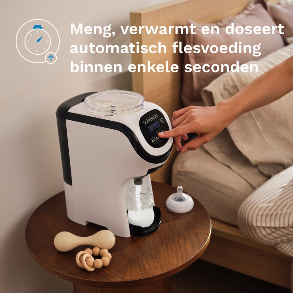 Baby Brezza Formula Pro Mini – Compacte Flesvoeding Maker – Babyfles Apparaat - Wit thumbnail 4
