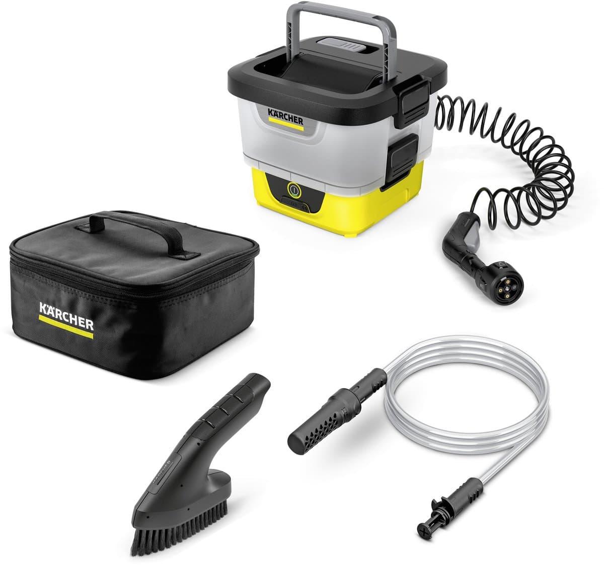 Kärcher Mobiele buitenreiniger OC 4 + Adventure kit - Lichtgewicht Lagedruk - Voor o.a. fiets en hond