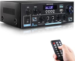 Productfoto van 2.0 Kanaals HiFi Stereo Versterker met Bluetooth 5.0, FM Radio en Karaoke Functie
