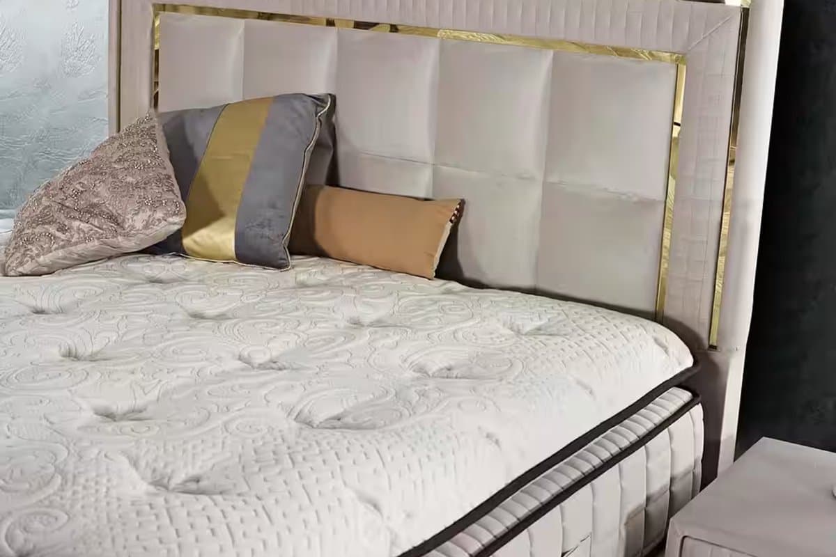BSS Bedding WoolTouch - Boxspring - Complete Boxspring - 180x200 - Inclusief Dekbed - Kingsize Boxspring - Bedden - Natuurlijke Schapenwol - Luxe Bed Set - Slaapkamerbed - 1 x Matras met Topper, 2 x Bedbox, 1 x Hoofdbord thumbnail 7