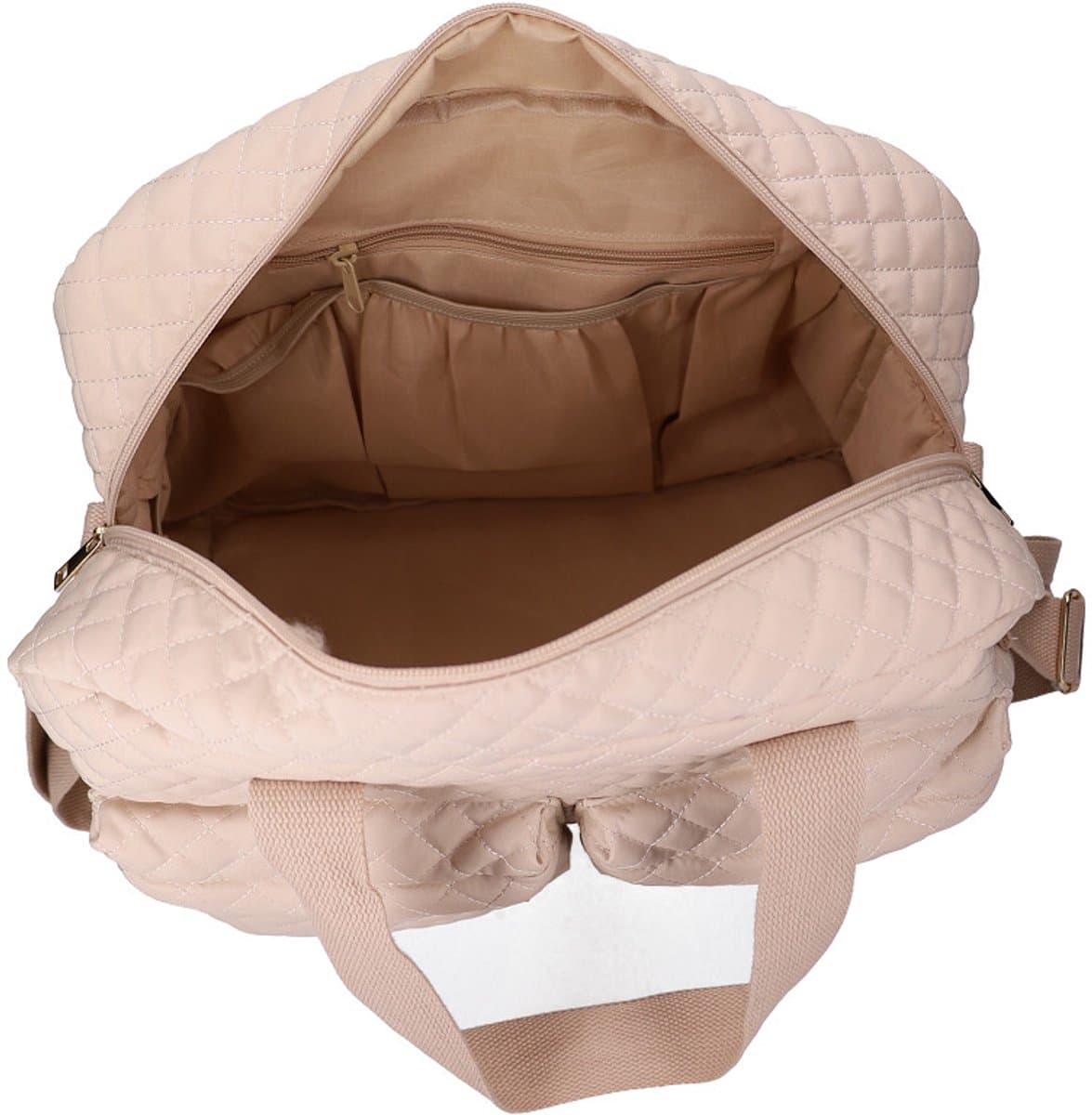 Kidzroom Calm Embrace Luiertas - Beige - 28 x 40 x 16 cm - Verschoonmatje - Verstelbare schouderband - Ophanglussen kinderwagen thumbnail 3