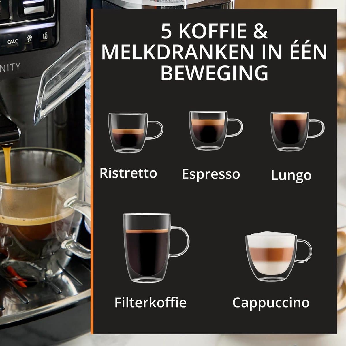 Krups Serenity EA402H - Volautomatische Espressomachine - Donkergrijs - Snel Opgewarmd - Compact thumbnail 8